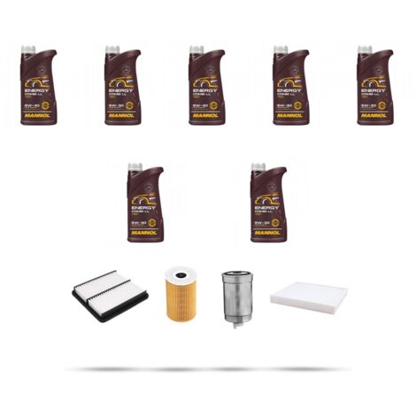 Kit tagliando 4 FILTRI e 7L OLIO compatibile con Kia Sorento II (XM) 2.2 CRDi 145kw dal 2009