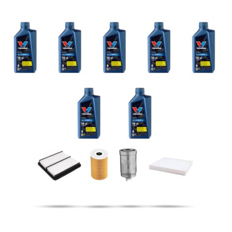 Kit tagliando 4 FILTRI e 7L OLIO compatibile con Kia Sorento III (UM) 2.0 CRDi 136kw dal 2014
