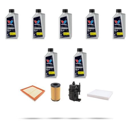Kit tagliando 4 FILTRI e 7L OLIO compatibile con Land Rover Discovery Sport 2.0 d 110kw dal 2014