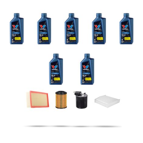 Kit tagliando 4 FILTRI e 7L OLIO compatibile con Mercedes Classe A (W176) A220 CDI BlueEfficency 120kw dal 2012