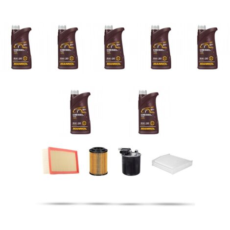 Kit tagliando 4 FILTRI e 7L OLIO compatibile con Mercedes Classe A (W176) A220 CDI BlueEfficency 120kw dal 2012