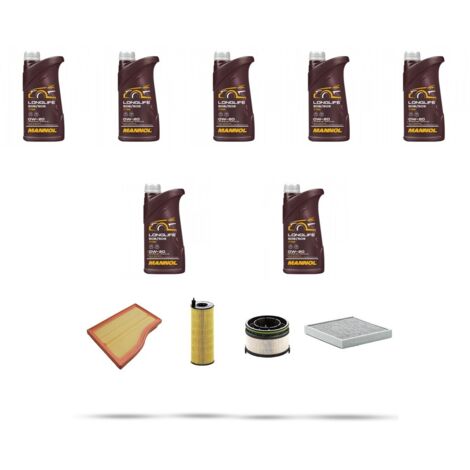 Kit tagliando 4 FILTRI e 7L OLIO compatibile con Mercedes Classe A (w177) 180 d 85kw Dal 2020