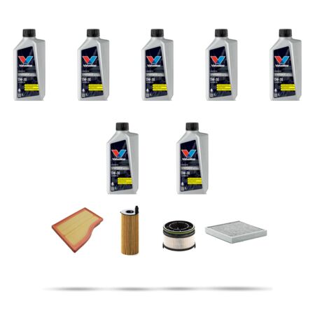 Kit tagliando 4 FILTRI e 7L OLIO compatibile con Mercedes Classe B (W247) 180 d 85kw dal 2020