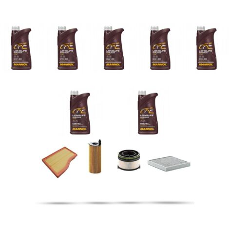 Kit tagliando 4 FILTRI e 7L OLIO compatibile con Mercedes Classe B (W247) 220 d 140kw dal 2018