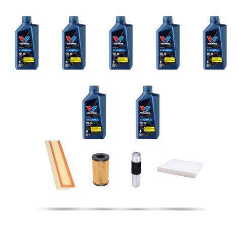 Kit tagliando 4 FILTRI e 7L OLIO compatibile con Mercedes Classe C (W205,S205,C205) 180 BlueTEC 85kw Dal 2014