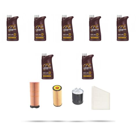 Kit tagliando 4 FILTRI e 7L OLIO compatibile con Mercedes Classe E (w211,S211) E270 CDI 130kw dal 2002 al 2005