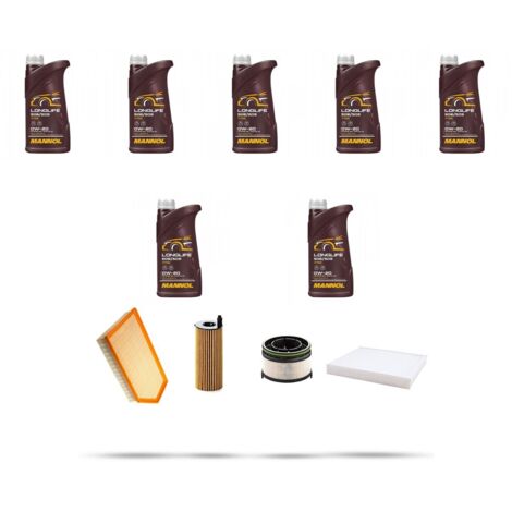 Kit tagliando 4 FILTRI e 7L OLIO compatibile con Mercedes Classe GLC (X253,C253) 200d 120kw dal 2019