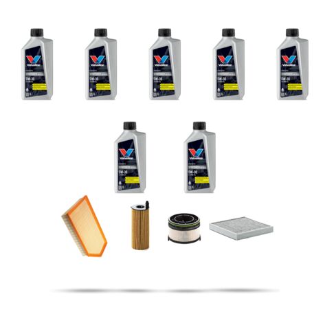 Kit tagliando 4 FILTRI e 7L OLIO compatibile con Mercedes Classe GLC (X253,C253) 220d 143kw dal 2019