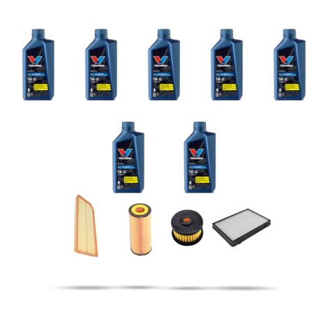 Kit tagliando 4 FILTRI e 7L OLIO compatibile con Mercedes Classe M (W163) 270 CDI 120kw Dal 1999