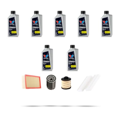 Kit tagliando 4 FILTRI e 7L OLIO compatibile con Peugeot 508 II (R8) 2.0 BlueHDI 130kw Dal 2018