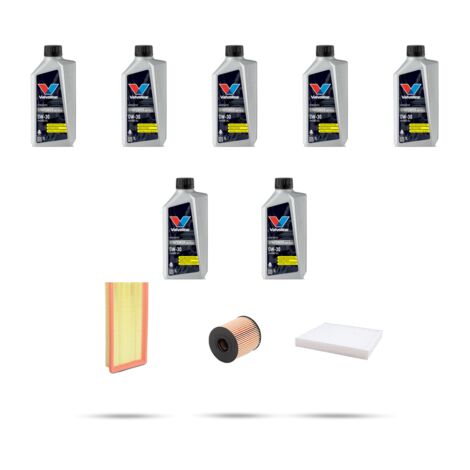 Kit tagliando 4 FILTRI e 7L OLIO compatibile con Peugeot Expert III (K0) 2.0 BlueHDI 90kw dal 2016