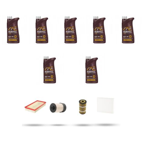 Kit tagliando 4 FILTRI e 7L OLIO compatibile con Renault Alaskan (U3) 2.3 Dci 120kw 2017