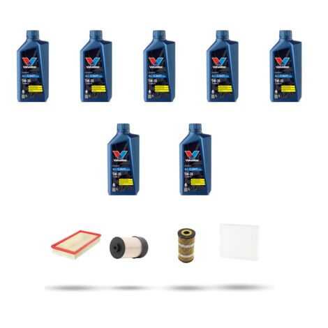 Kit tagliando 4 FILTRI e 7L OLIO compatibile con Renault Alaskan (U3) 2.3 Dci 120kw 2017