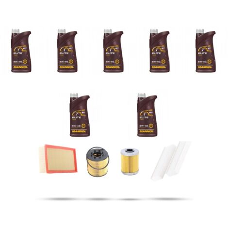 Kit tagliando 4 FILTRI e 7L OLIO compatibile con Renault Avantime 2.2 dCi 16V 110Kw dal 2002 al 2003