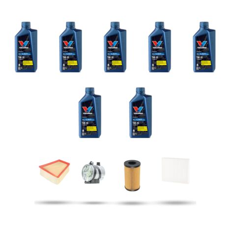Kit tagliando 4 FILTRI e 7L OLIO compatibile con Renault Scenic II / Grand Scenic 2.0 Dci 110kw Dal 2005