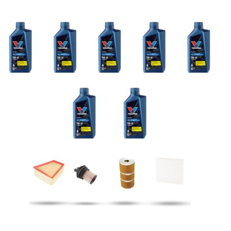 Kit tagliando 4 FILTRI e 7L OLIO compatibile con Renault Scenic IV / Grand Scenic 1.6 Dci 118kw Dal 2016