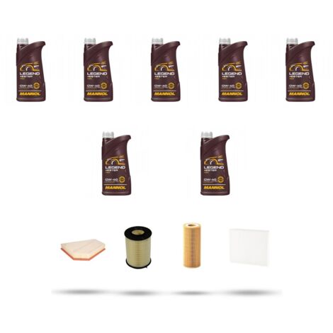 Kit tagliando 4 FILTRI e 7L OLIO compatibile con Volvo C70 II 2.4 D5 132kw Dal 2006