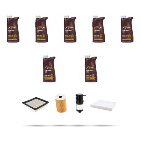 Kit tagliando 4 FILTRI e 7L OLIO compatibile con Vw Amarok (2H) 2.0 TDi 132kw Dal 2011