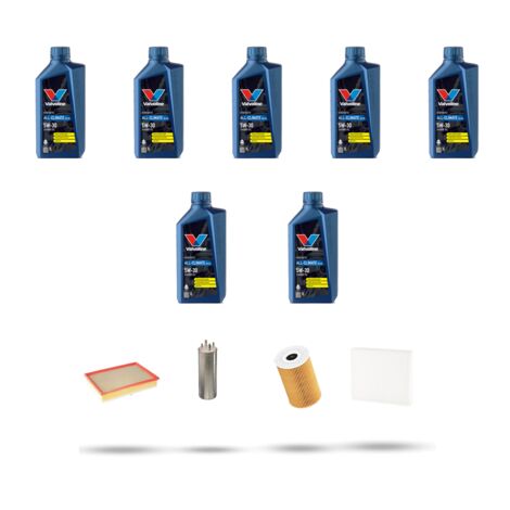Kit tagliando 4 FILTRI e 7L OLIO compatibile con Vw Transporter 2.0 TDI (7E,7F) 84Kw dal 2011 al 2015