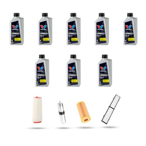 Kit tagliando 4 FILTRI e 8L OLIO compatibile con Bmw serie 3 (E90,E91,E92,E93) 325d 145kw dal 2006