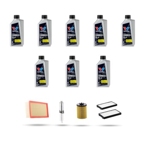 Kit tagliando 4 FILTRI e 8L OLIO compatibile con Bmw serie 7 (E65,E66) 740i 225kw dal 2005