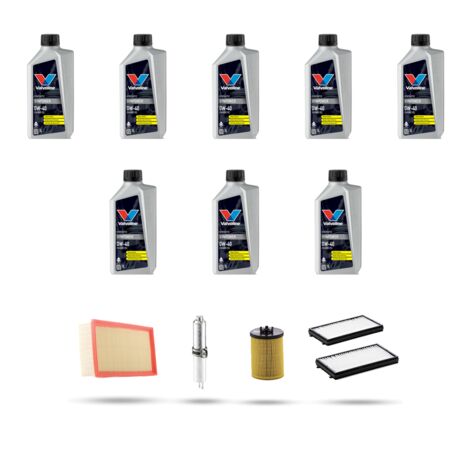 Kit tagliando 4 FILTRI e 8L OLIO compatibile con Bmw serie 7 (E65,E66) 750i 270kw dal 2005