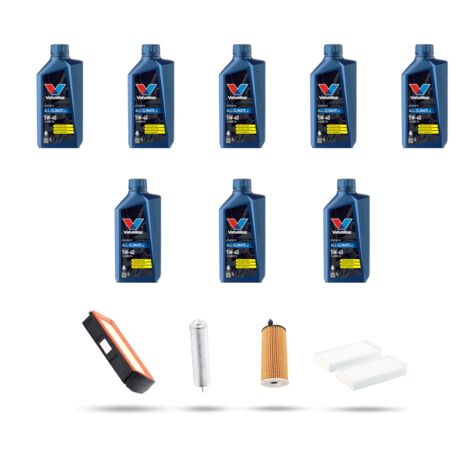 Kit tagliando 4 FILTRI e 8L OLIO compatibile con Bmw serie 7 (F01, F02) 740d 230kw dal 2012