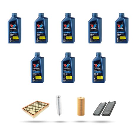 Kit tagliando 4 FILTRI e 8L OLIO compatibile con Bmw x6 (E71) 35dx 210kw dal 2008 al 2010