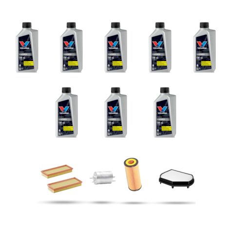 Kit tagliando 4 FILTRI e 8L OLIO compatibile con Chrysler Crossfire 3.2 246kw dal 2004