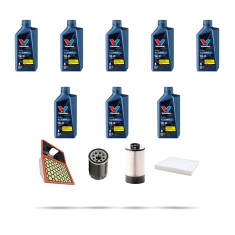 Kit tagliando 4 FILTRI e 8L OLIO compatibile con Iveco Daily IV 35C 15 3.0 HPI 107kw dal 2006