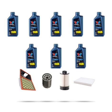 Kit tagliando 4 FILTRI e 8L OLIO compatibile con Iveco Daily IV 65C 15 3.0 HPI 107kw dal 2006