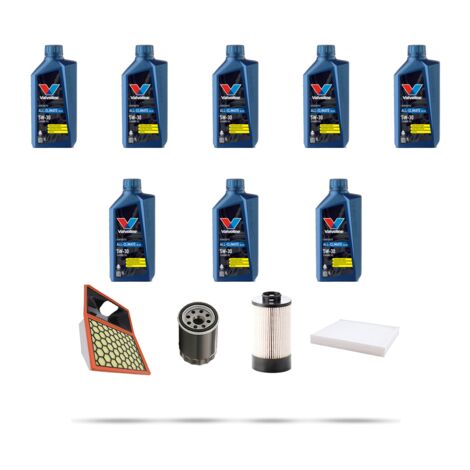 Kit tagliando 4 FILTRI e 8L OLIO compatibile con Iveco Daily IV 70C 14 3.0 HPI 103kw dal 2009