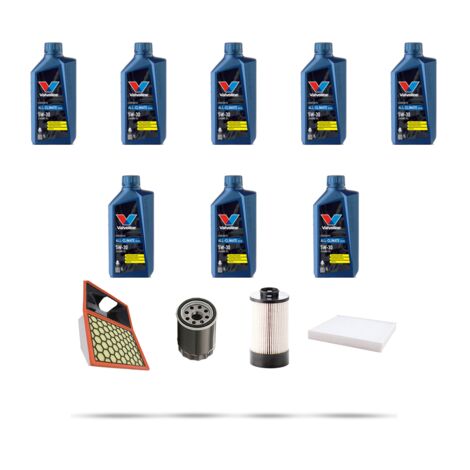 Kit tagliando 4 FILTRI e 8L OLIO compatibile con Iveco Daily IV 70C 17 3.0 HPT 125kw dal 2009