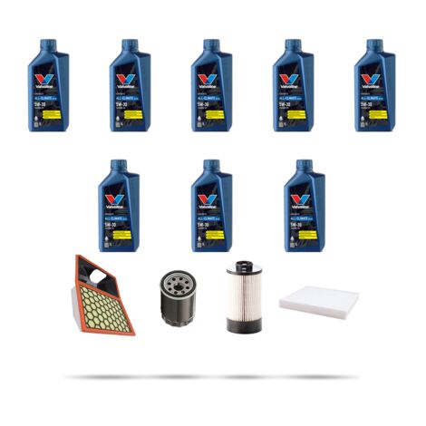 Kit tagliando 4 FILTRI e 8L OLIO compatibile con Iveco Daily V 35C 21 3.0 HPT 150kw dal 2011