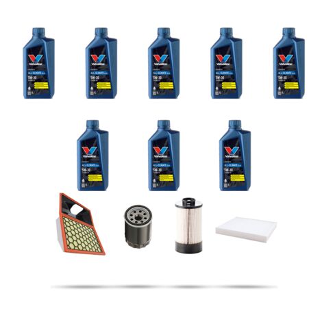 Kit tagliando 4 FILTRI e 8L OLIO compatibile con Iveco Daily V 70C 21 3.0 HPT 150kw dal 2011