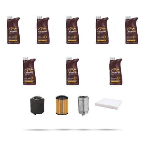 Kit tagliando 4 FILTRI e 8L OLIO compatibile con Jeep Patriot 2.2 CRD 120kw dal 2011