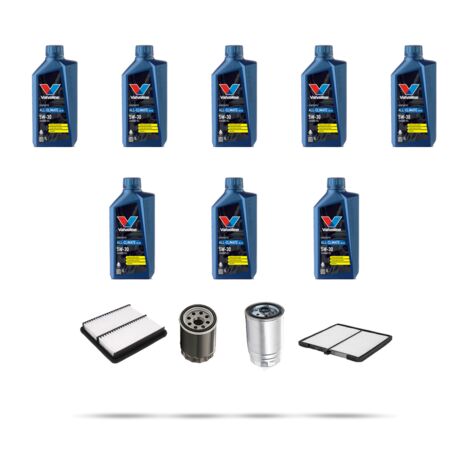 Kit tagliando 4 FILTRI e 8L OLIO compatibile con Kia Sorento I (JC) 2.5 CRDi 125kw dal 2006