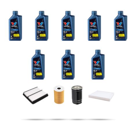 Kit tagliando 4 FILTRI e 8L OLIO compatibile con Kia Sportage IV (QL) 2.0 crdi 136kw dal 2016