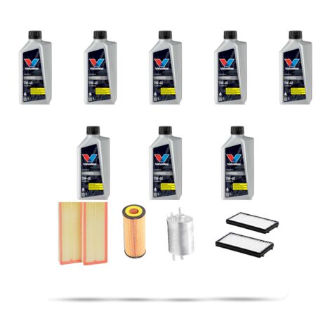 Kit tagliando 4 FILTRI e 8L OLIO compatibile con Mercedes Classe CLK (A209,C209) 500 225kw Dal 2002