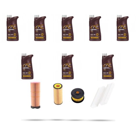 Kit tagliando 4 FILTRI e 8L OLIO compatibile con Mercedes Classe S (W220) 320 CDI 150kw Dal 2002