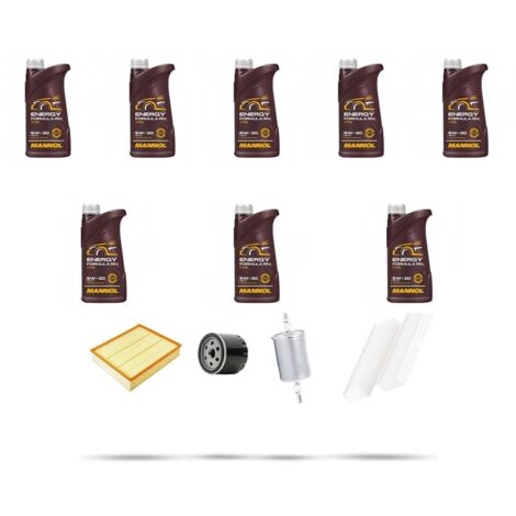 Kit tagliando 4 FILTRI e 8L OLIO compatibile con Nissan Navara (D40) 3.0 DCI 170kw Dal 2010
