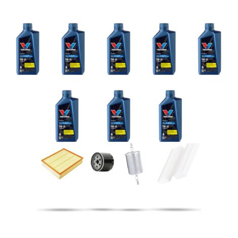 Kit tagliando 4 FILTRI e 8L OLIO compatibile con Nissan Navara (D40) 3.0 DCI 170kw Dal 2010