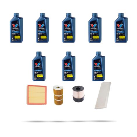 Kit tagliando 4 FILTRI e 8L OLIO compatibile con Opel Vivaro B 1.6 Biturbo CDTI 103kw dal 2014