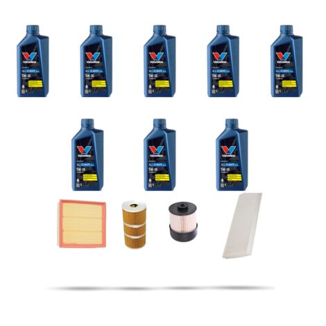 Kit tagliando 4 FILTRI e 8L OLIO compatibile con Opel Vivaro B 1.6 Biturbo CDTI 88kw dal 2014