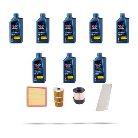 Kit tagliando 4 FILTRI e 8L OLIO compatibile con Opel Vivaro B 1.6 Biturbo CDTI 92kw dal 2015