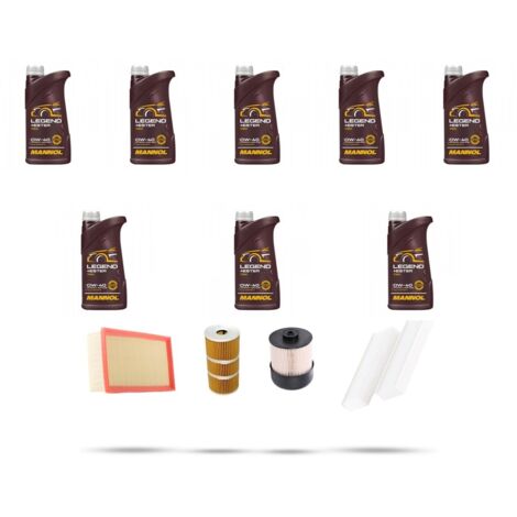 Kit tagliando 4 FILTRI e 8L OLIO compatibile con Renault Master IV 2.3 dCI 125kw 2015