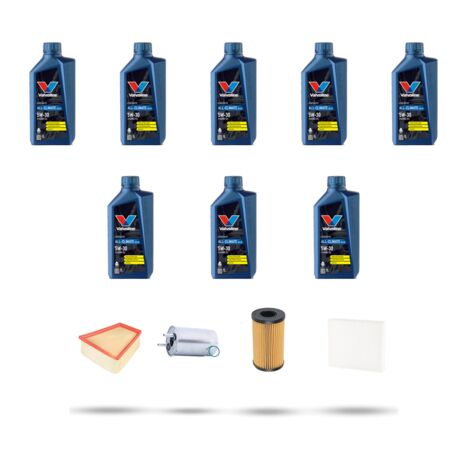 Kit tagliando 4 FILTRI e 8L OLIO compatibile con Renault Scenic III / Grand Scenic (JZ16) 2.0 DCI 118kw Dal 2009