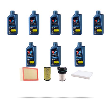 Kit tagliando 4 FILTRI e 8L OLIO compatibile con Renault Talisman 2.0 Blue Dci 139kw Dal 2021