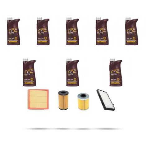 Kit tagliando 4 FILTRI e 8L OLIO compatibile con Renault Trafic II 2.5 dci 84kw dal 2007