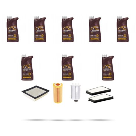 Kit tagliando 4 FILTRI e 8L OLIO compatibile con Ssangyong Actyon 2.0 Xdi 104kw dal 2007
